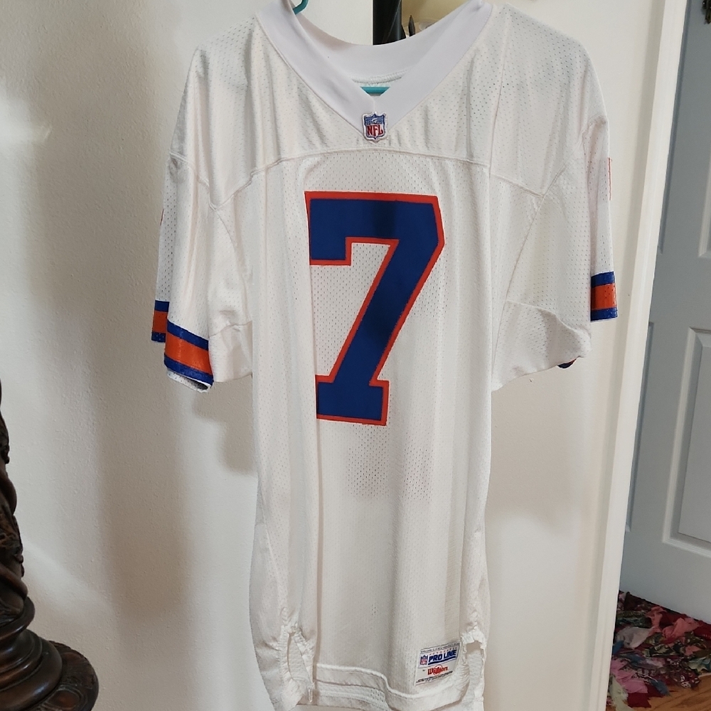 Wilson White and Blue Football Jersey
